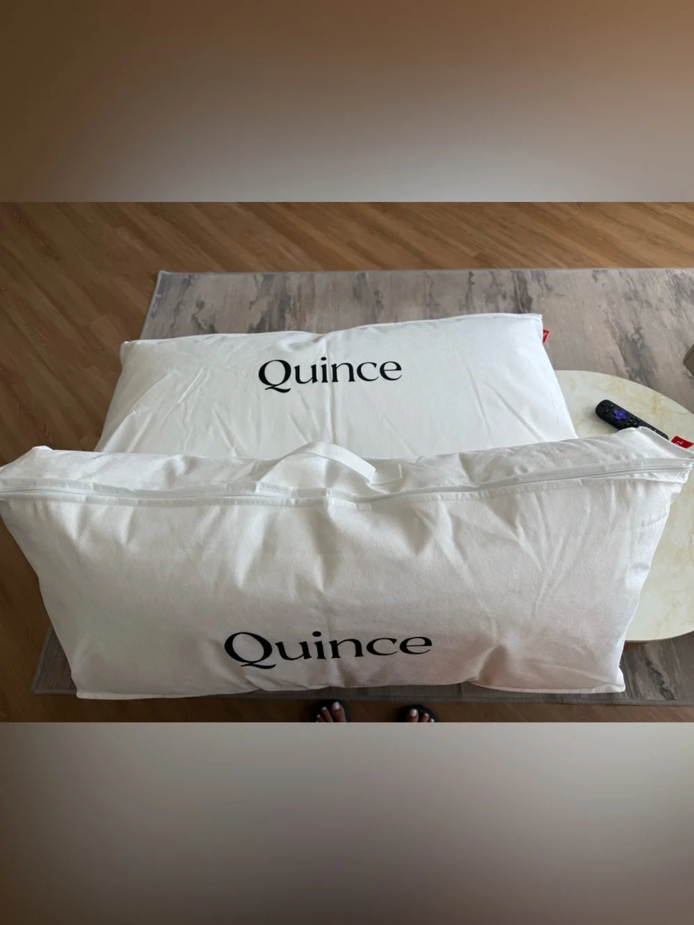 NWT 2 Quince Premium Down Alt Medium King Size Pillows 20”X36” Bundle Set